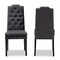 Baxton Studio Dylin Charcoal Upholstered Button Tufted Wood Dining Chair, PK2 155-9113 - alternate 3